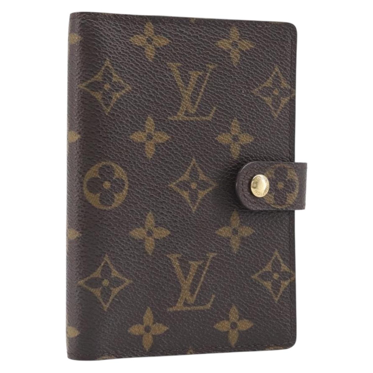 LOUIS VUITTON Monogram Agenda PM Day Planner Cover R20005 LV Auth am12476V