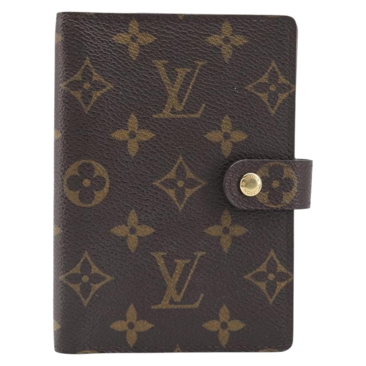 LOUIS VUITTON Monogram Agenda PM Day Planner Cover R20005 LV Auth am12476V