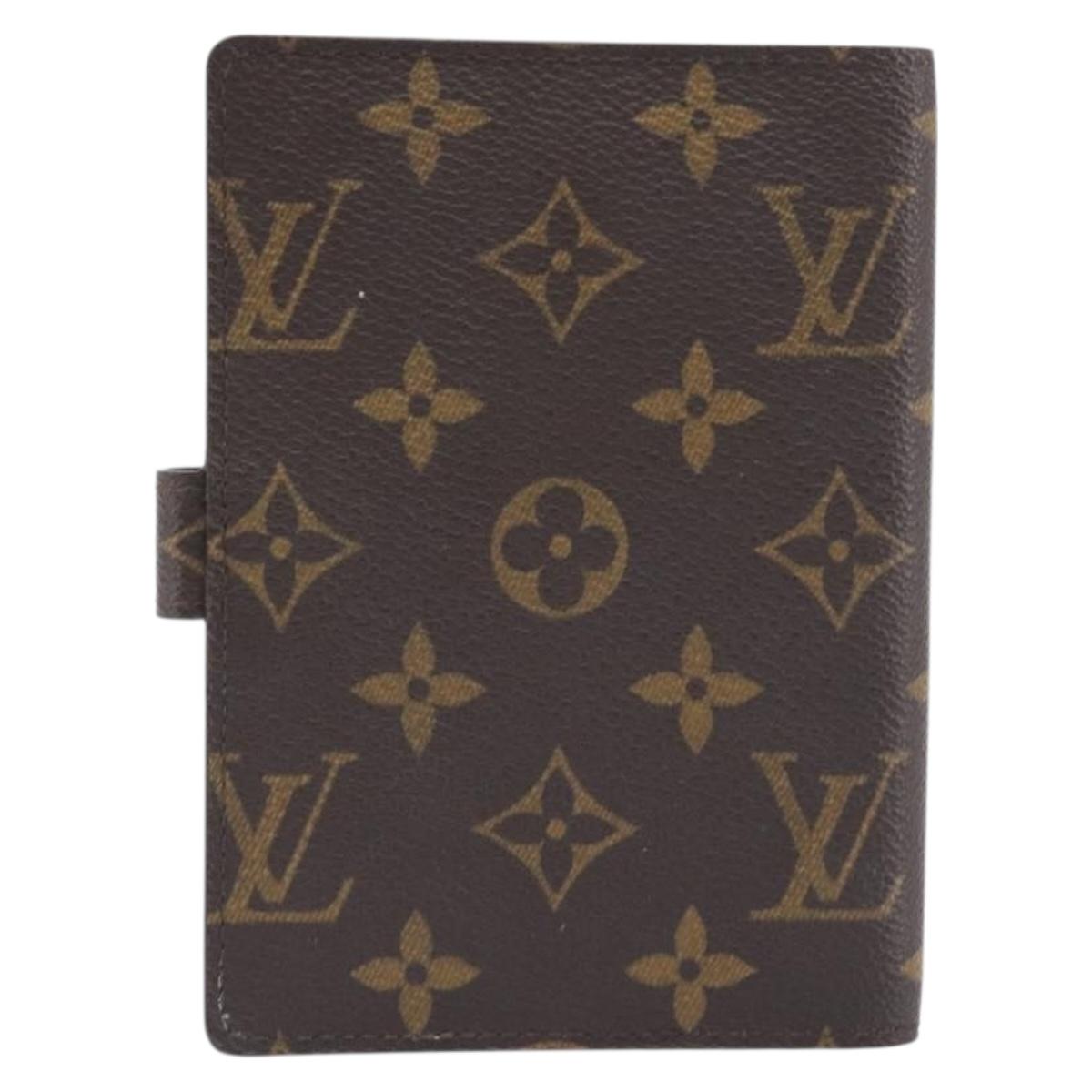 LOUIS VUITTON Monogram Agenda PM Day Planner Cover R20005 LV Auth am12476V