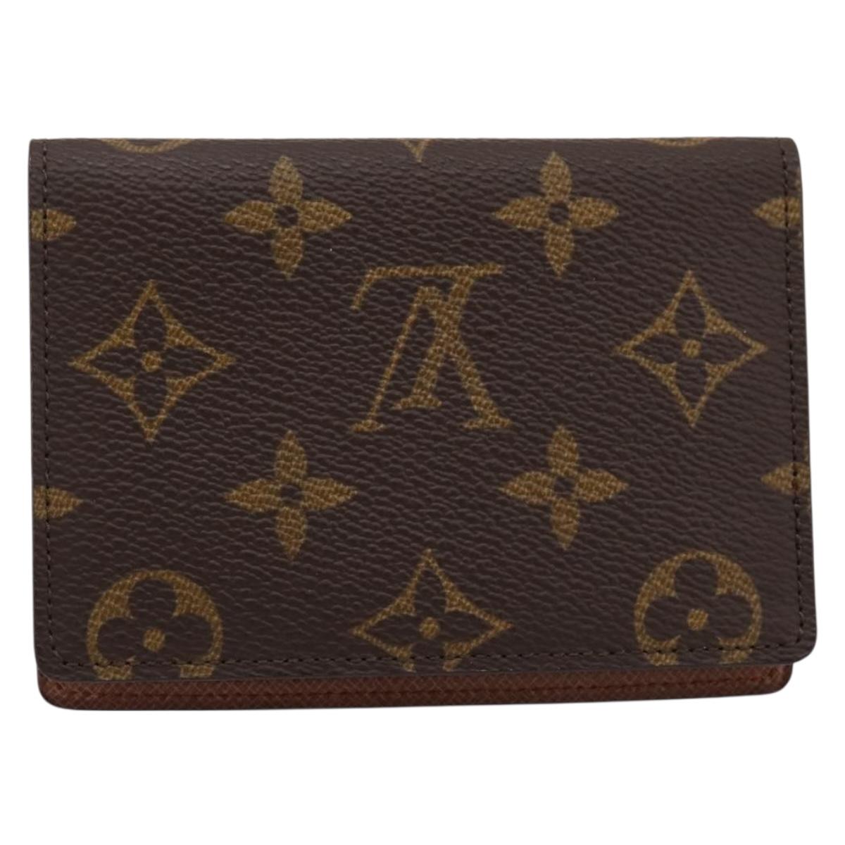 LOUIS VUITTON Monogram Porte 2 Cult Vertical Pass Case M60533 LV Auth am12483V