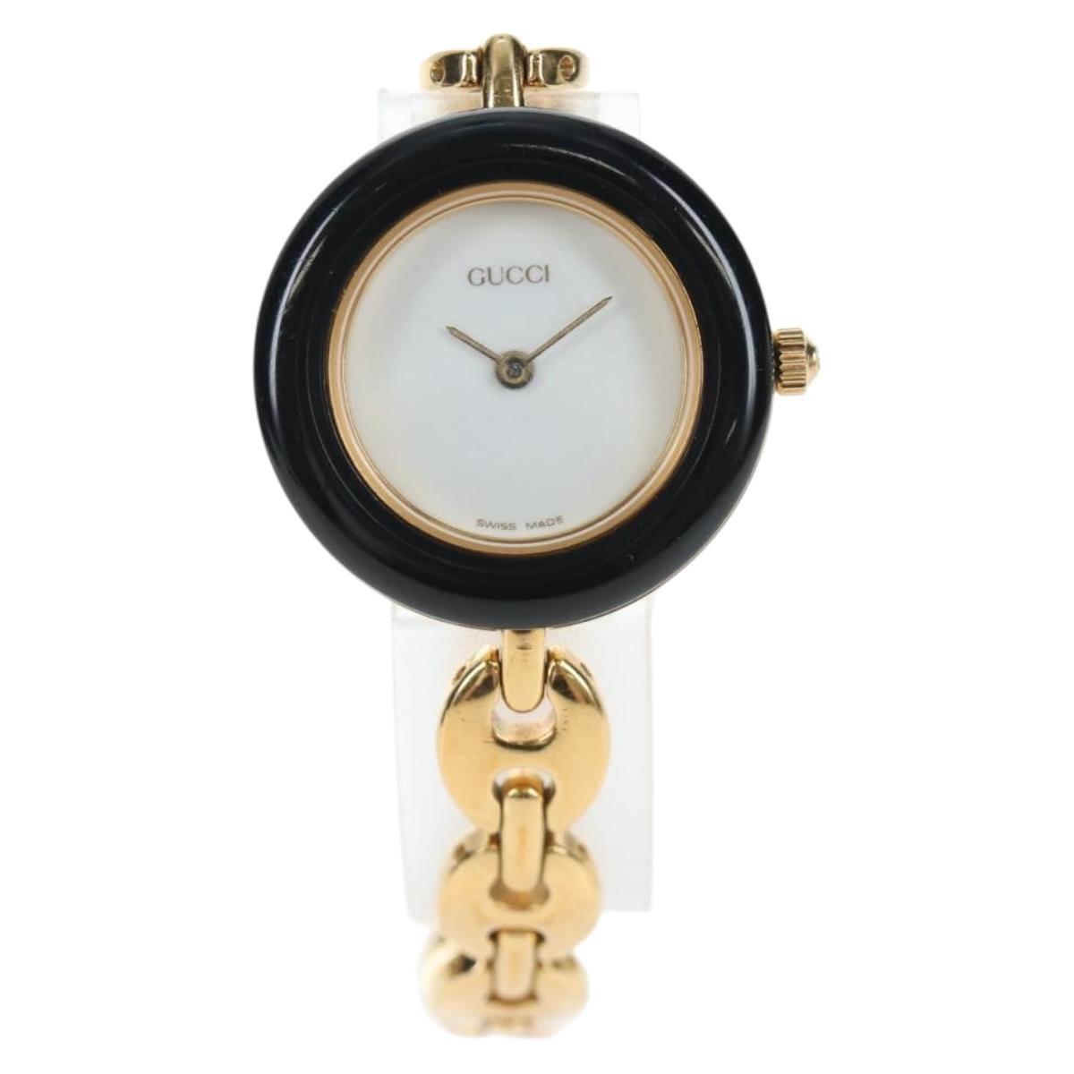 GUCCI Change Bezel Watches Metal Gold Multicolor Auth am12485M