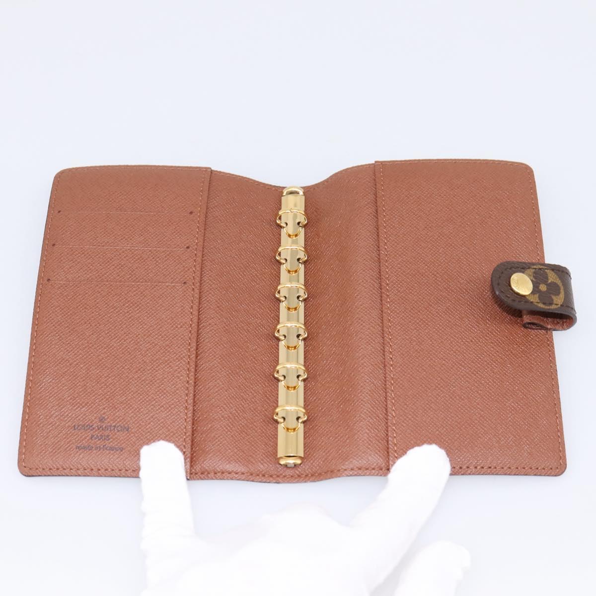 LOUIS VUITTON Monogram Agenda PM Day Planner Cover R20005 LV Auth am12492V