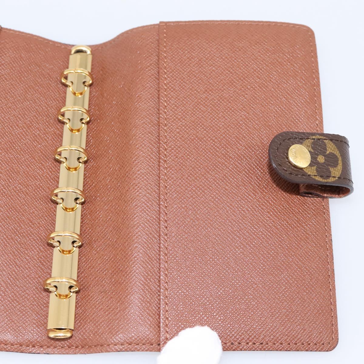 LOUIS VUITTON Monogram Agenda PM Day Planner Cover R20005 LV Auth am12492V