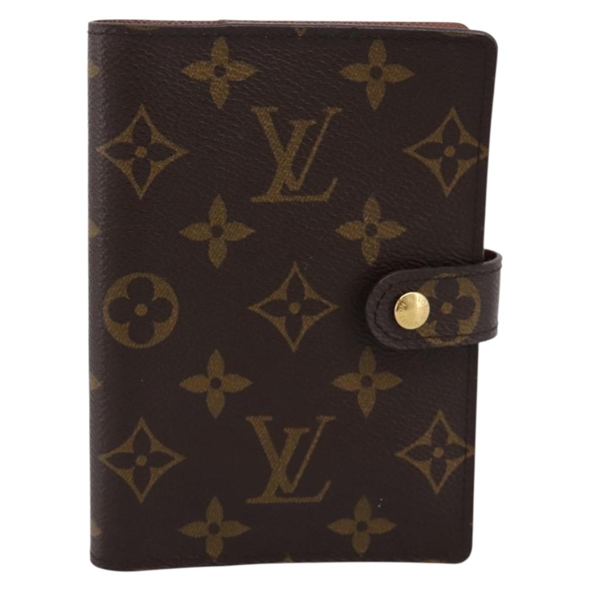LOUIS VUITTON Monogram Agenda PM Day Planner Cover R20005 LV Auth am12492V