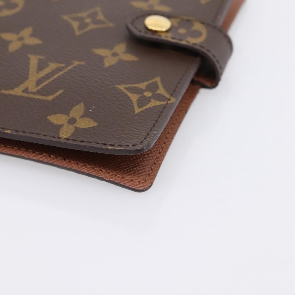 LOUIS VUITTON Monogram Agenda PM Day Planner Cover R20005 LV Auth am12492V