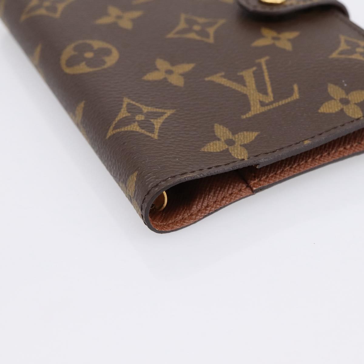 LOUIS VUITTON Monogram Agenda PM Day Planner Cover R20005 LV Auth am12492V