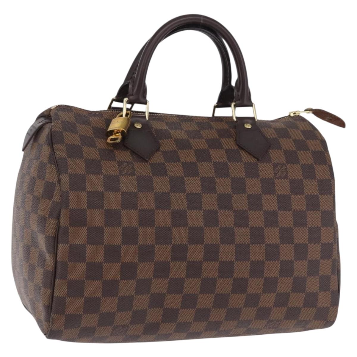 LOUIS VUITTON Damier Ebene Speedy 30 Hand Bag N41364 LV Auth am12493V