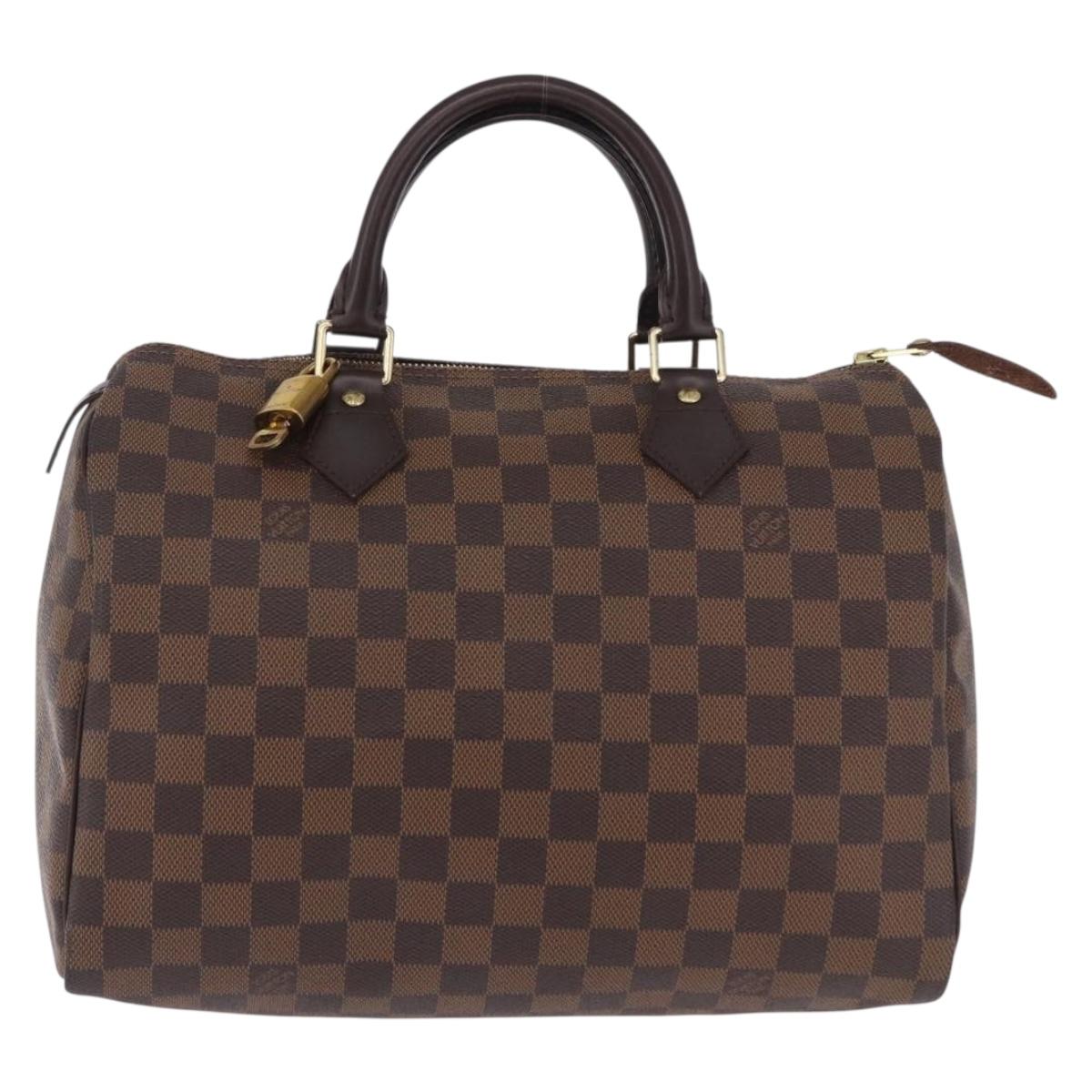 LOUIS VUITTON Damier Ebene Speedy 30 Hand Bag N41364 LV Auth am12493V