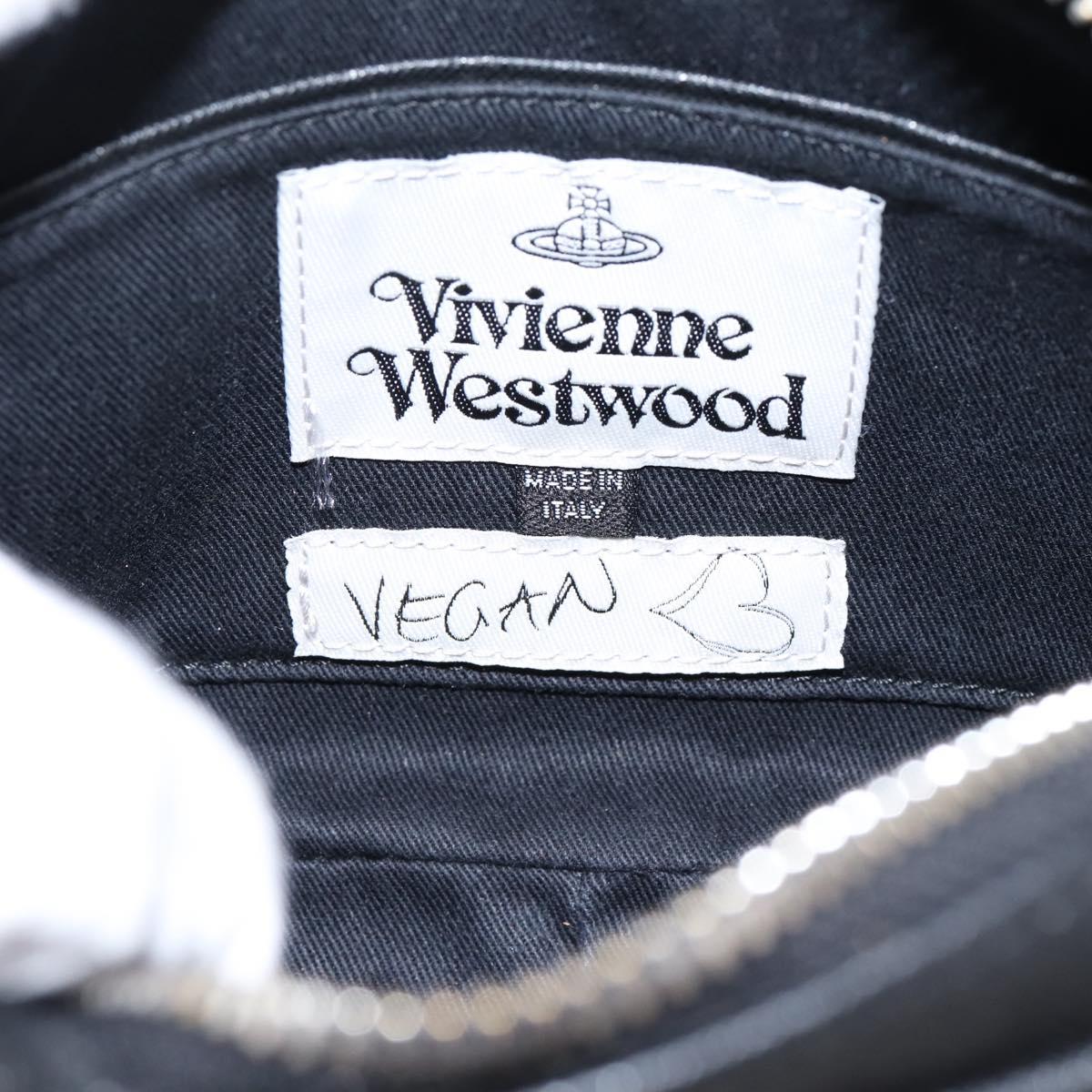 Vivienne Westwood Shoulder Bag PVC Black Silver Auth am12513V