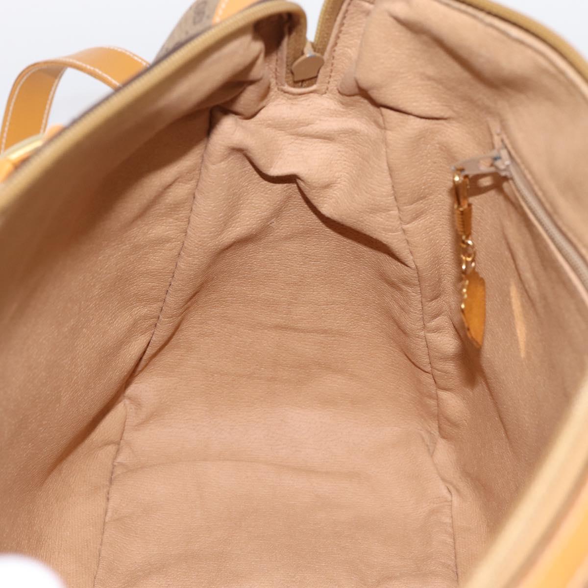 GUCCI Micro GG Supreme Bag PVC Leather 2way Beige Gold 002 25 0033 Auth am12515A