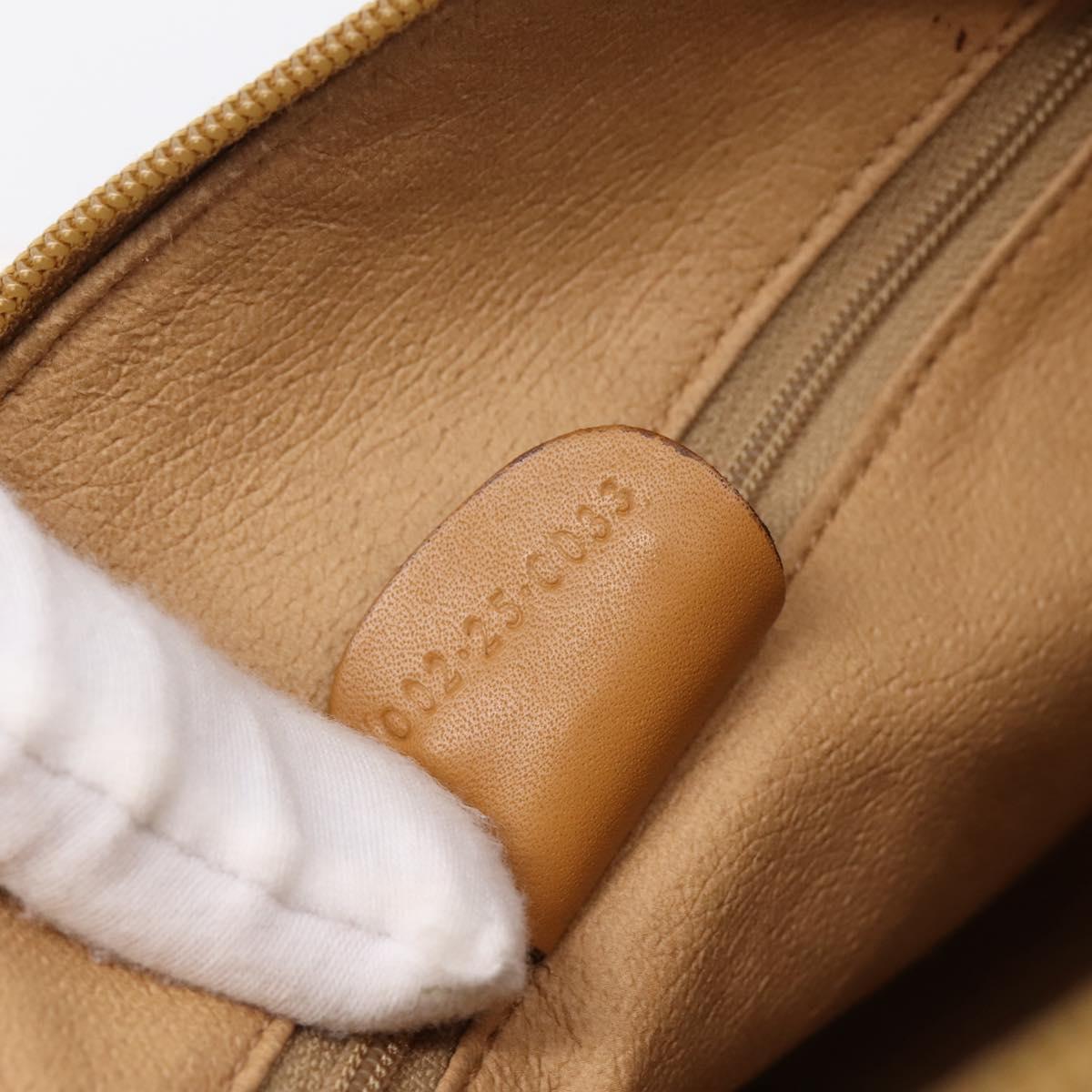 GUCCI Micro GG Supreme Bag PVC Leather 2way Beige Gold 002 25 0033 Auth am12515A