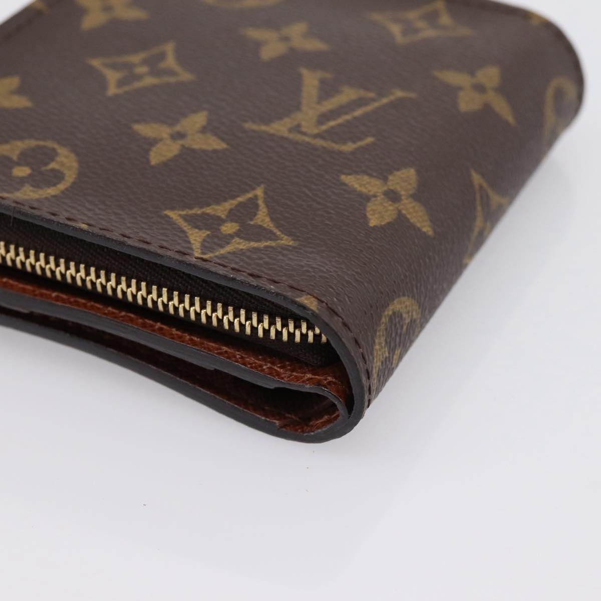 LOUIS VUITTON Monogram Compact Zip Wallet M61667 LV Auth am12518V