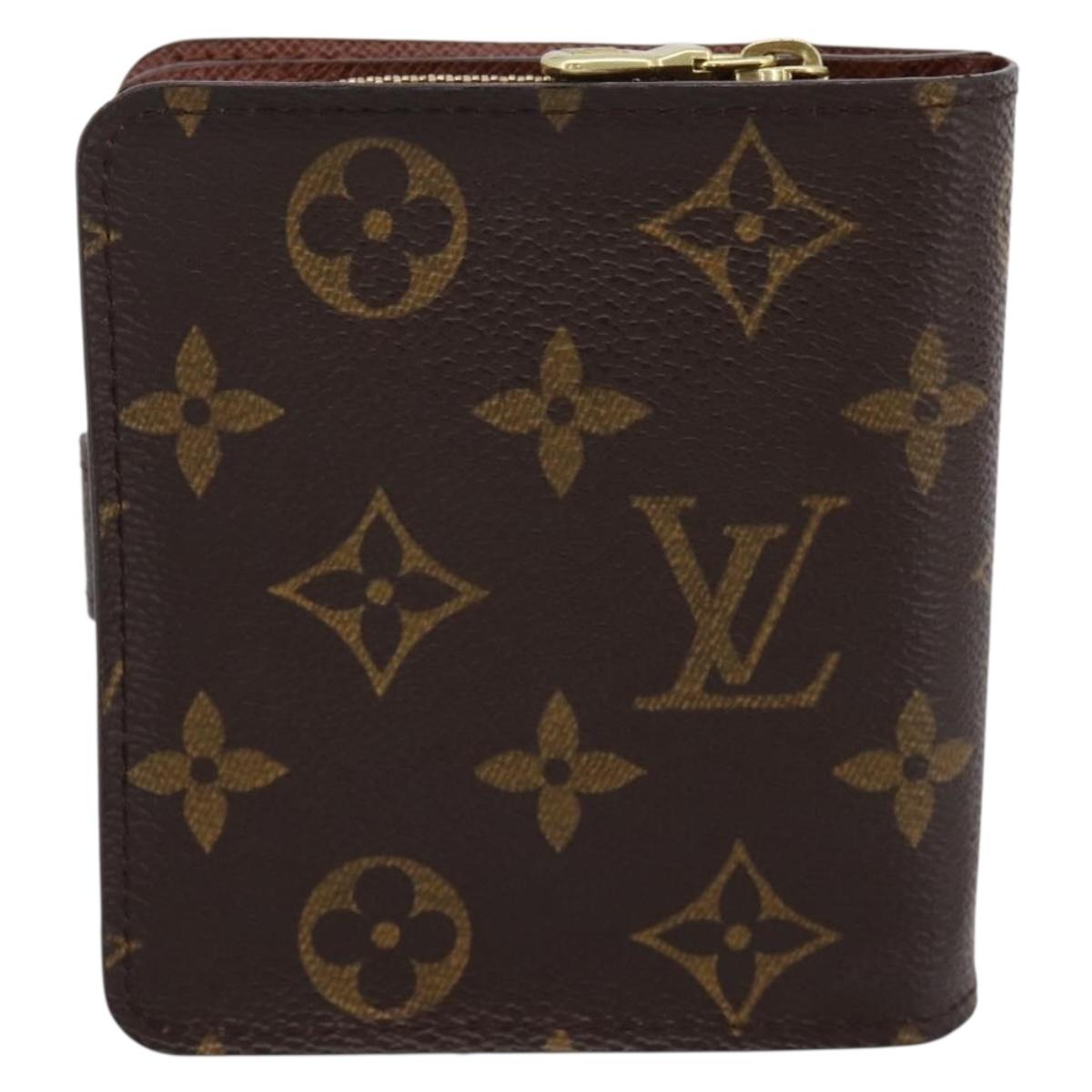 LOUIS VUITTON Monogram Compact Zip Wallet M61667 LV Auth am12518V