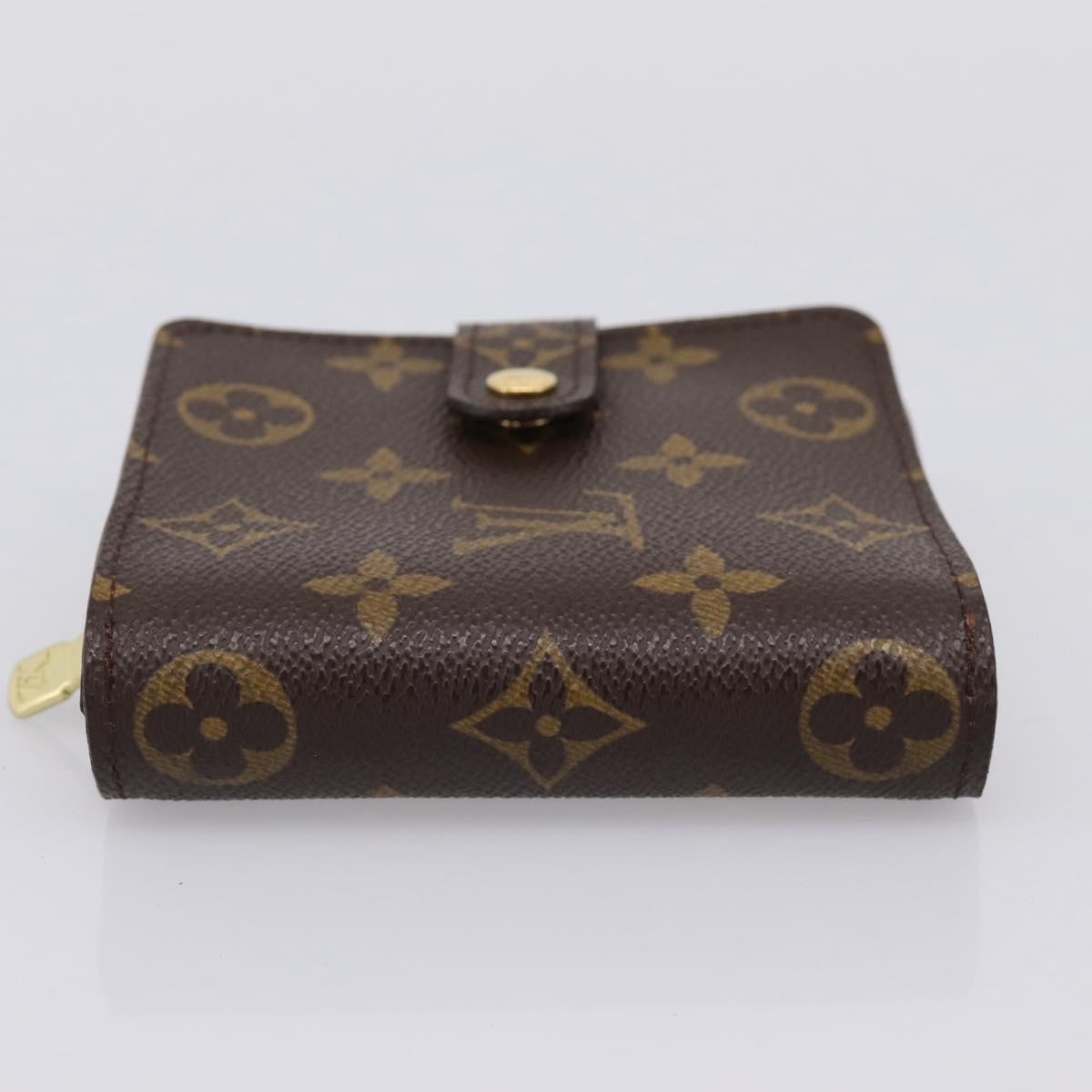 LOUIS VUITTON Monogram Compact Zip Wallet M61667 LV Auth am12518V