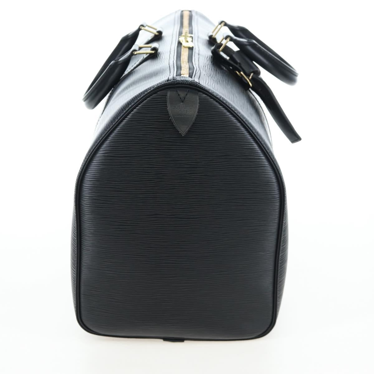 LOUIS VUITTON Epi Keepall 45 Boston Bag Black M42972 LV Auth am12520SAV