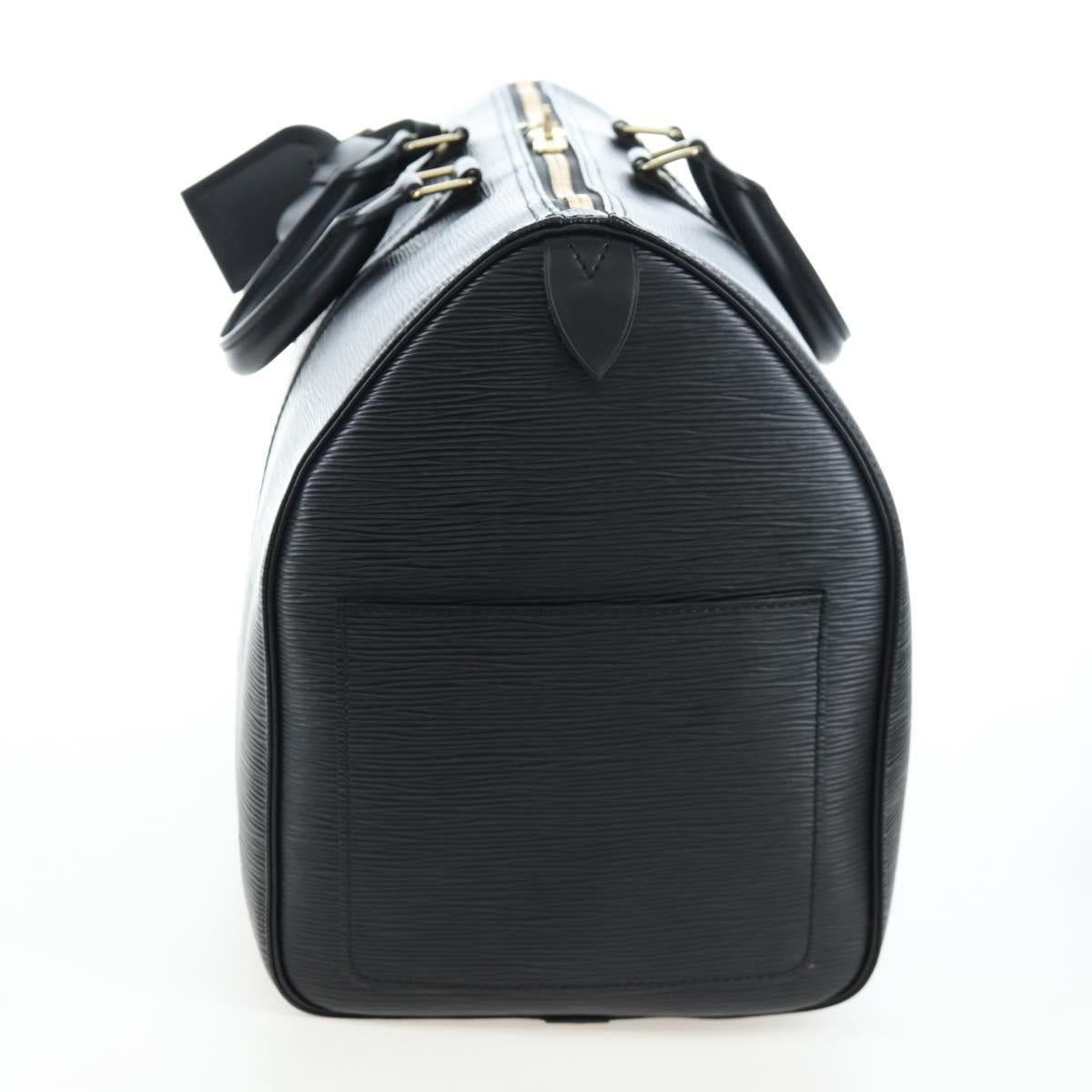 LOUIS VUITTON Epi Keepall 45 Boston Bag Black M42972 LV Auth am12520SAV