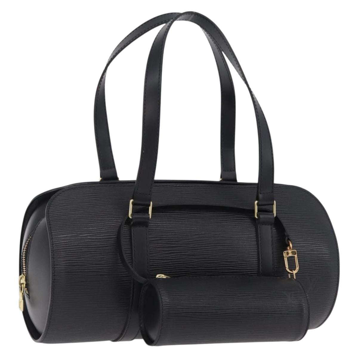 LOUIS VUITTON Epi Soufflot Hand Bag Black M52222 LV Auth am12523V
