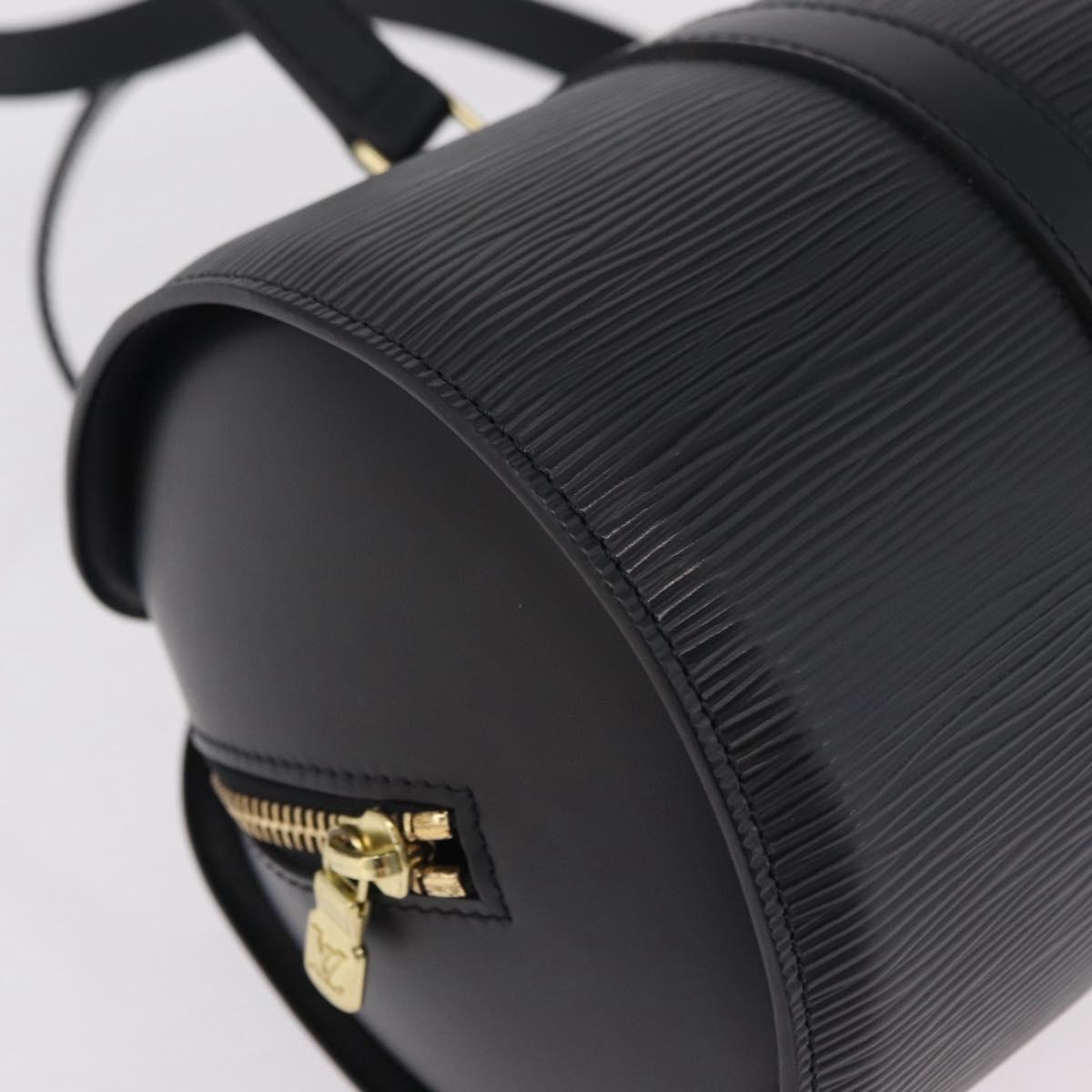 LOUIS VUITTON Epi Soufflot Hand Bag Black M52222 LV Auth am12523V