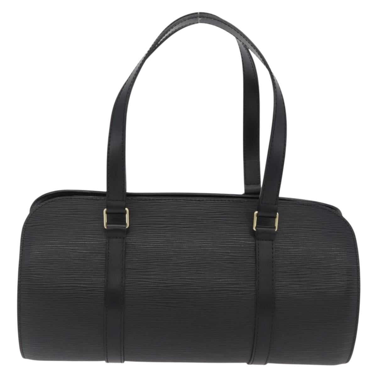 LOUIS VUITTON Epi Soufflot Hand Bag Black M52222 LV Auth am12523V