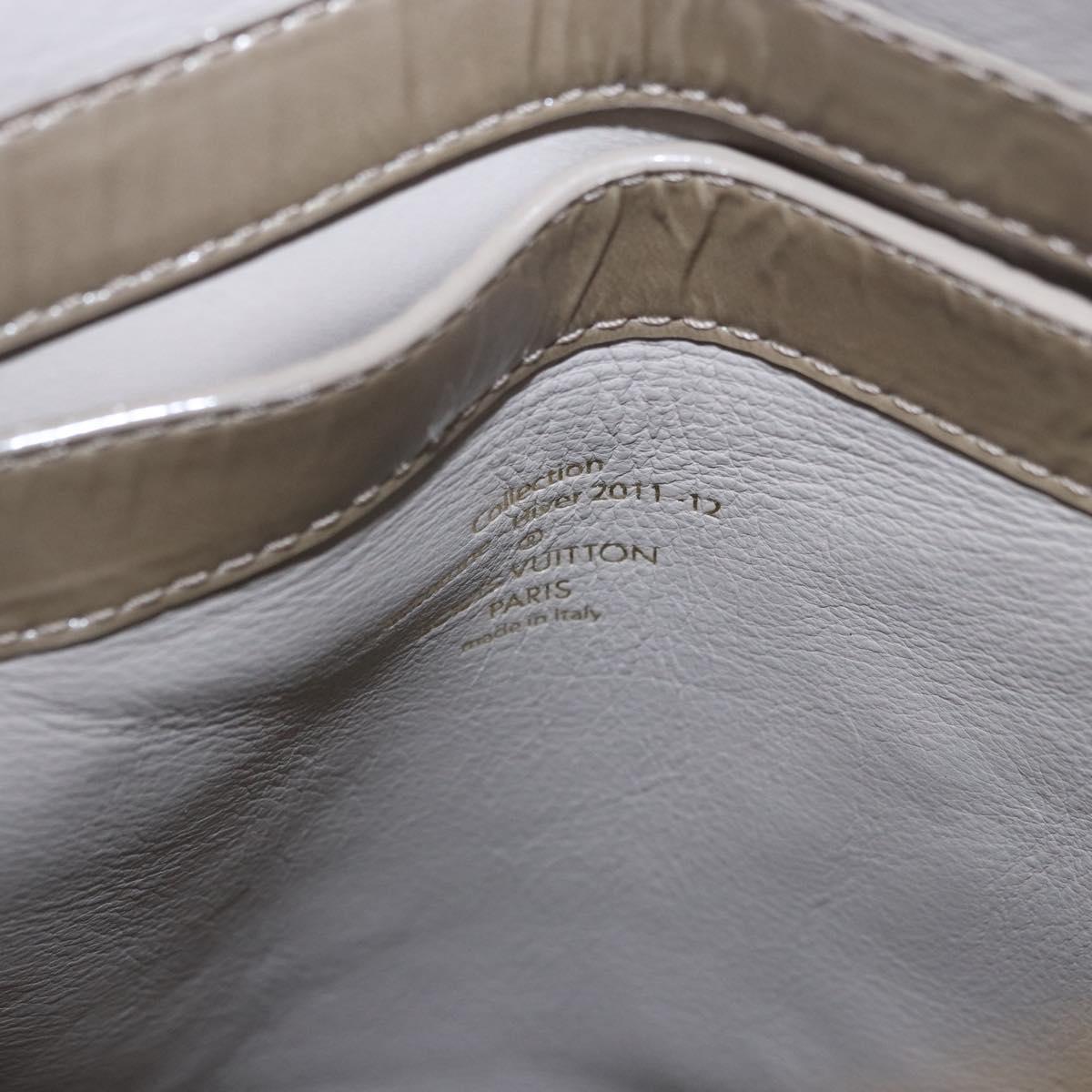 LOUIS VUITTON Lockit Voyage Hand Bag Mouton Greige M93850 LV Auth am12524SAM