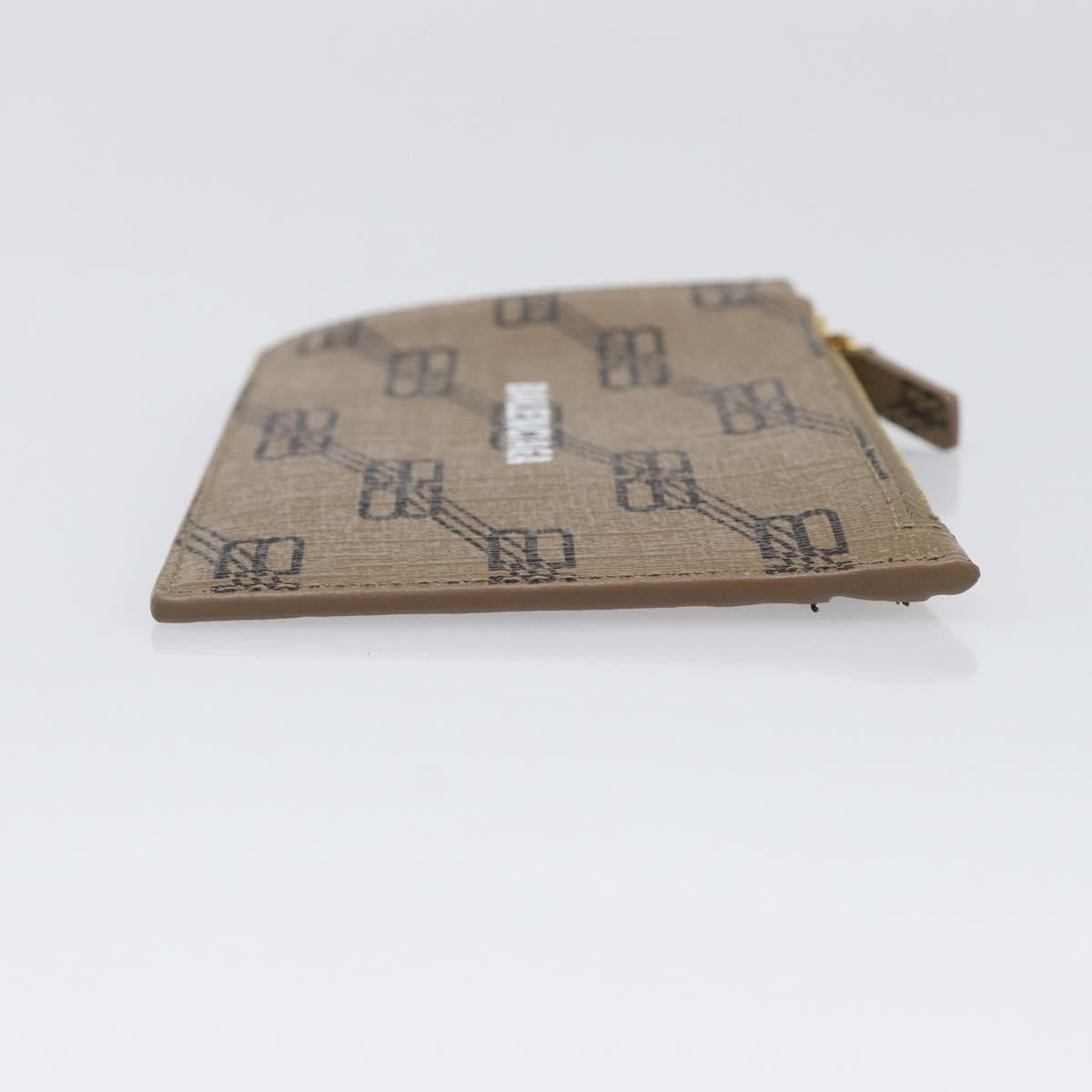 BALENCIAGA Fragment Case Card Case PVC Beige Gold 640535 Auth am12526M
