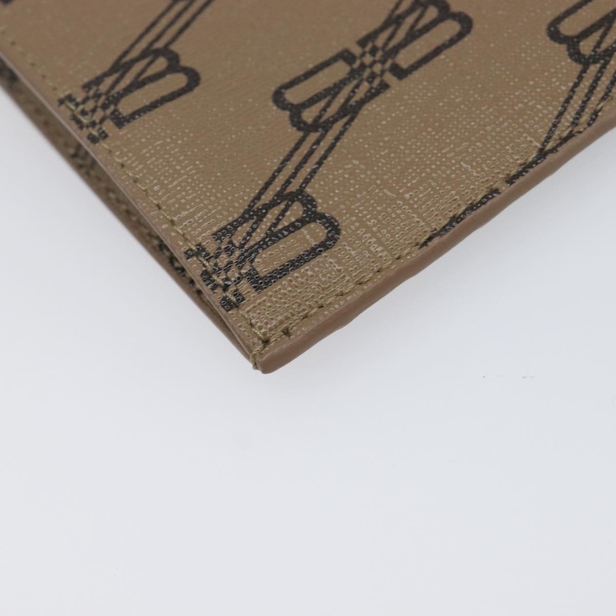 BALENCIAGA Fragment Case Card Case PVC Beige Gold 640535 Auth am12526M