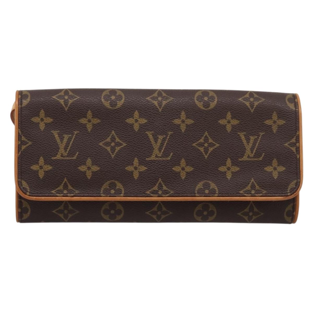 LOUIS VUITTON Monogram Pochette Twin GM Shoulder Bag M51852 LV Auth am12527V