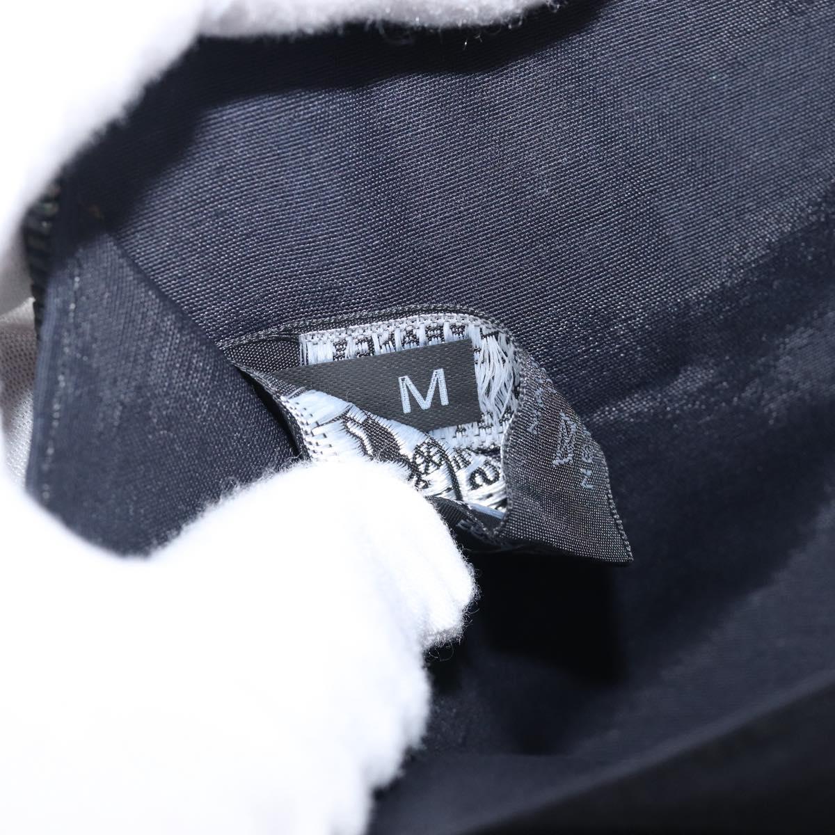 HERMES Fourre Tout Perth Wallet Cotton Black Silver Auth am12528A