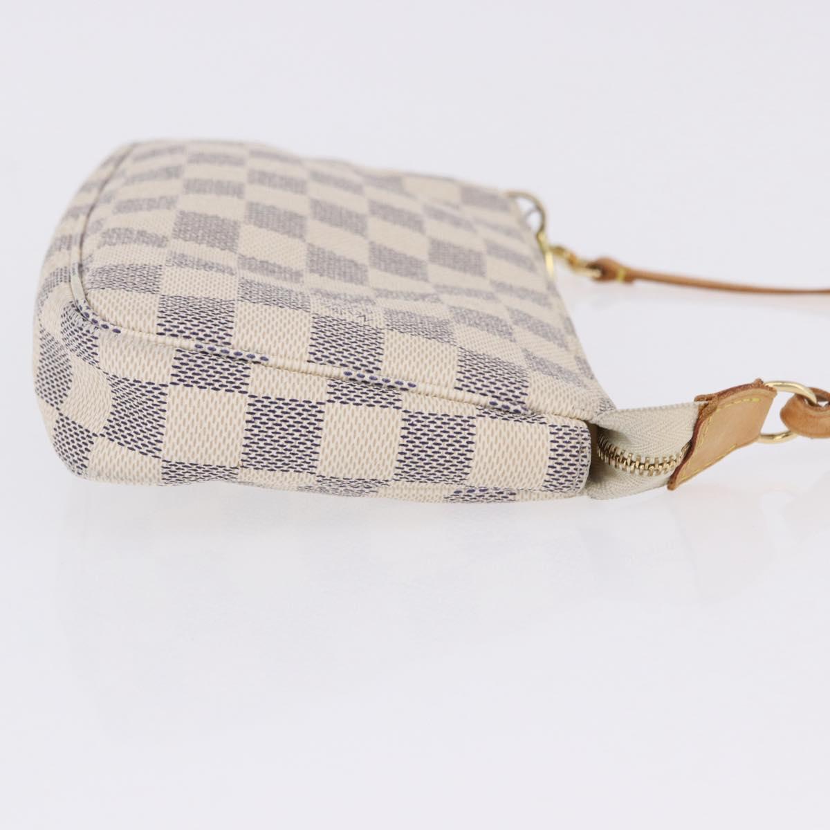 LOUIS VUITTON Damier Azur Pochette Accessoires Pouch N41207 LV Auth am12545A