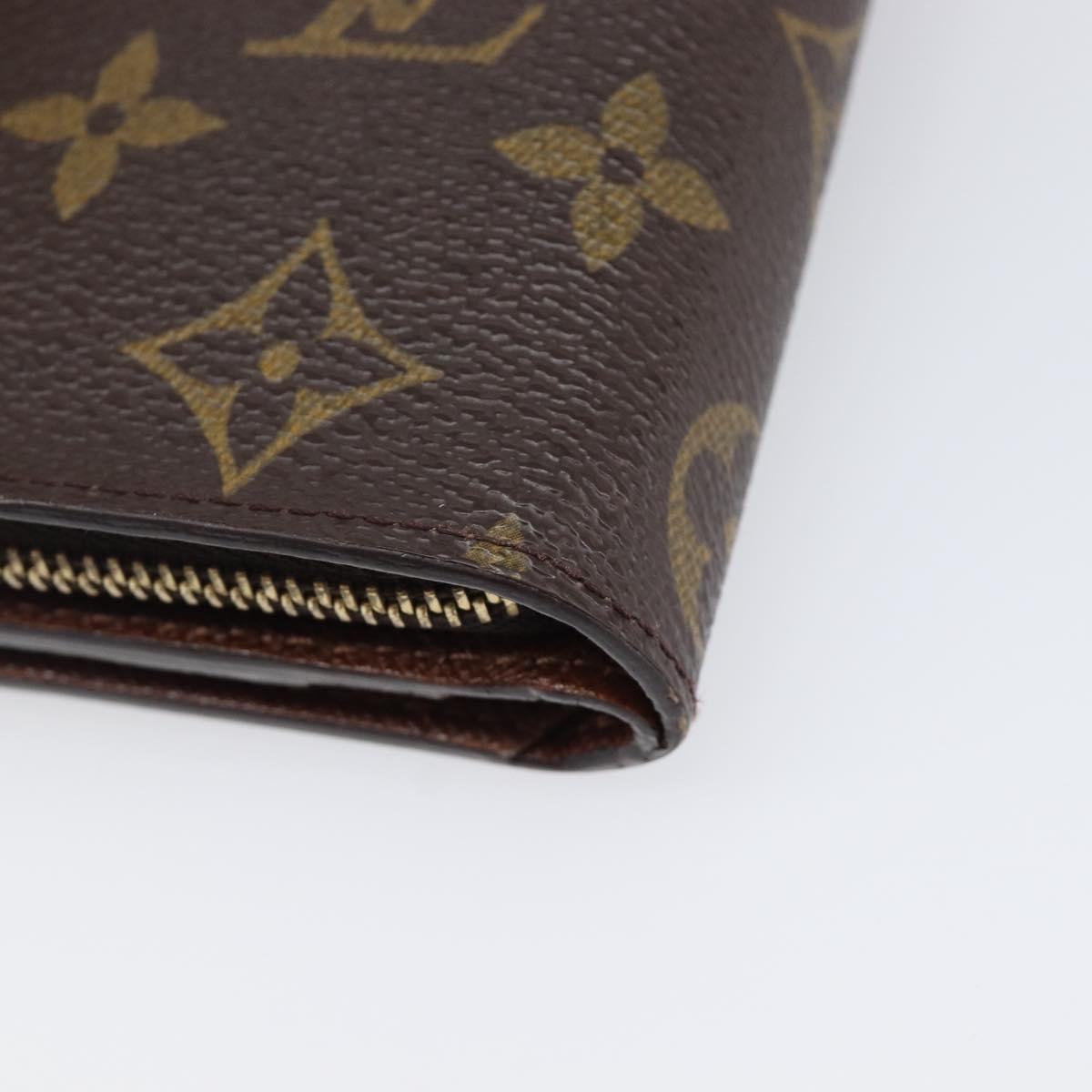 LOUIS VUITTON Monogram Compact Zip Wallet M61667 LV Auth am12547V