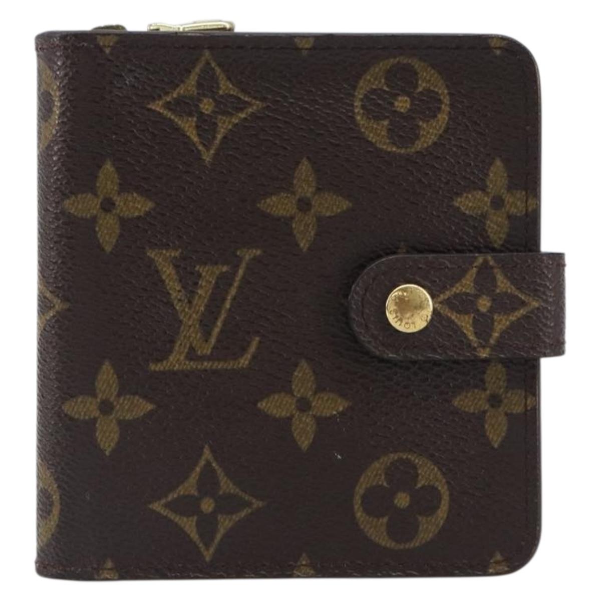 LOUIS VUITTON Monogram Compact Zip Wallet M61667 LV Auth am12547V