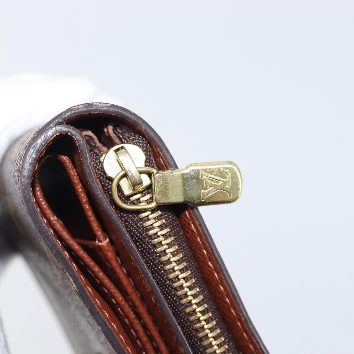 LOUIS VUITTON Monogram Compact Zip Wallet M61667 LV Auth am12547V