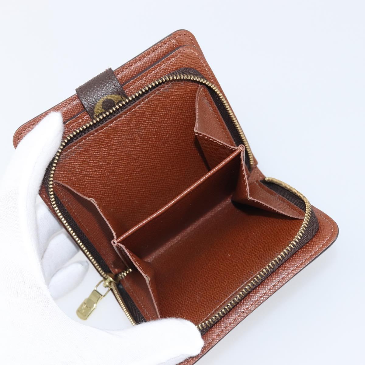 LOUIS VUITTON Monogram Compact Zip Wallet M61667 LV Auth am12547V