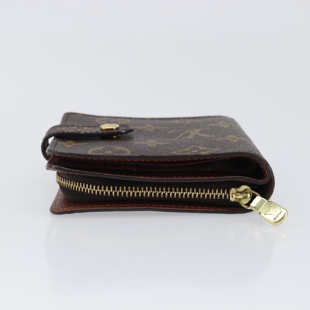 LOUIS VUITTON Monogram Compact Zip Wallet M61667 LV Auth am12547V