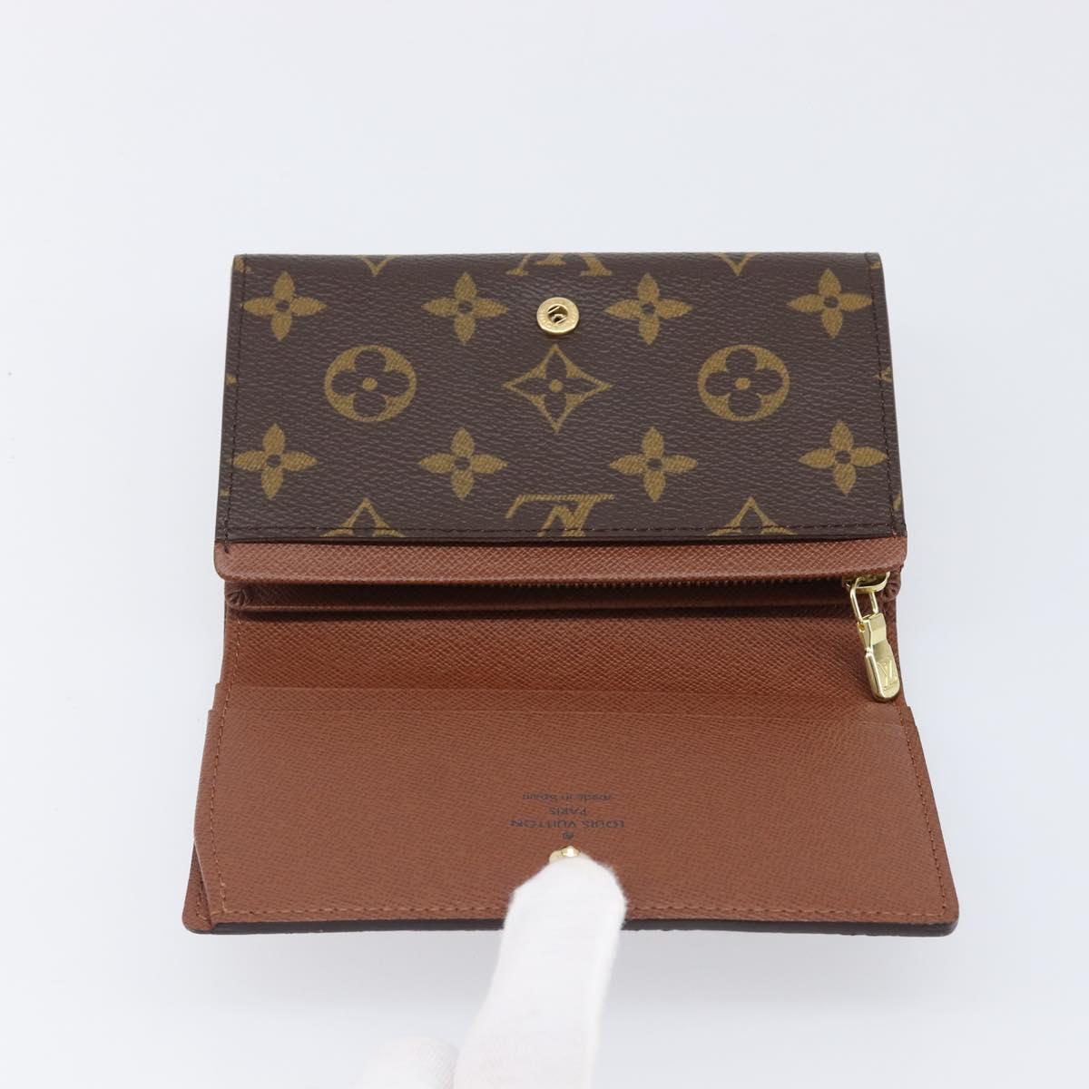 LOUIS VUITTON Porte Monnaie Billets Tresor Wallet M61730 LV Auth am12559V