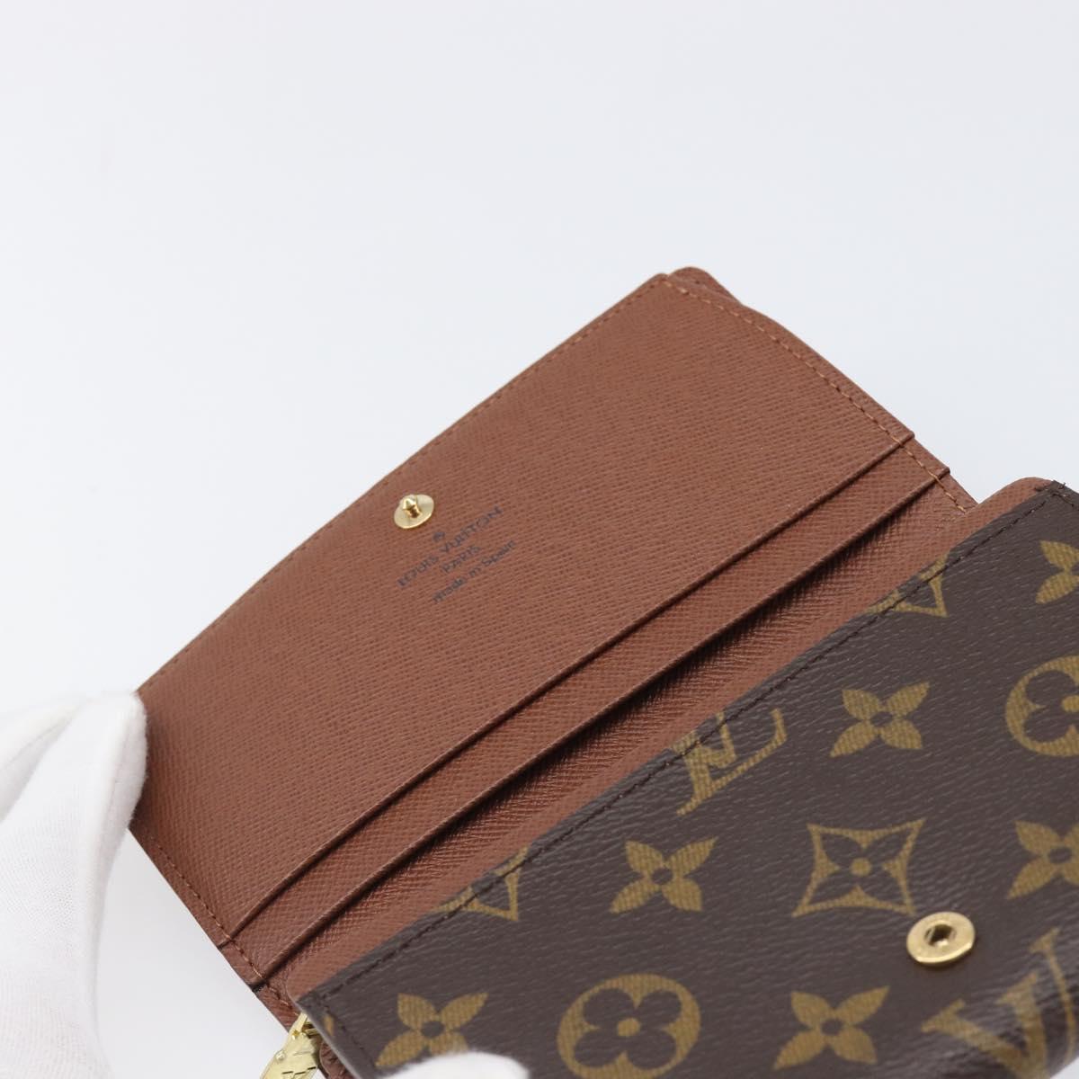 LOUIS VUITTON Porte Monnaie Billets Tresor Wallet M61730 LV Auth am12559V