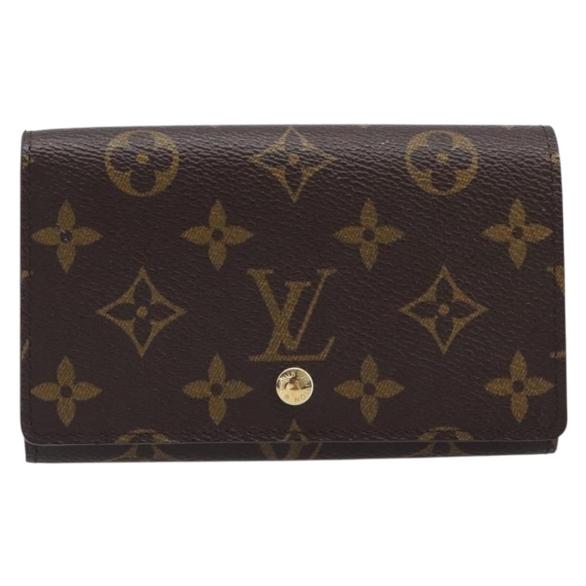 LOUIS VUITTON Porte Monnaie Billets Tresor Wallet M61730 LV Auth am12559V