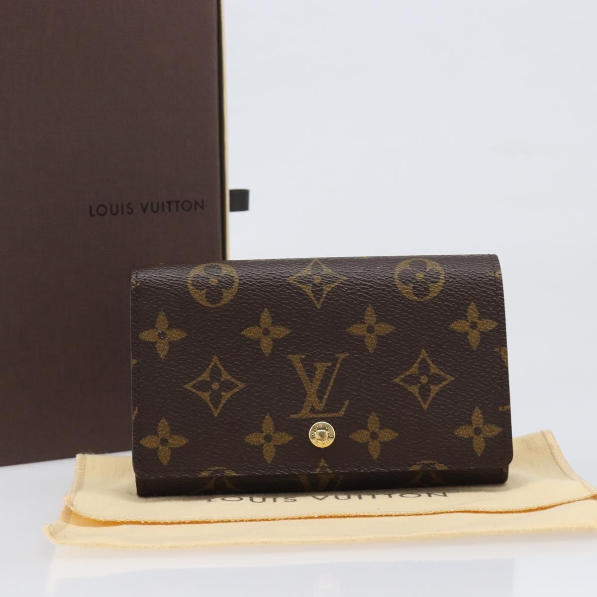 LOUIS VUITTON Porte Monnaie Billets Tresor Wallet M61730 LV Auth am12559V