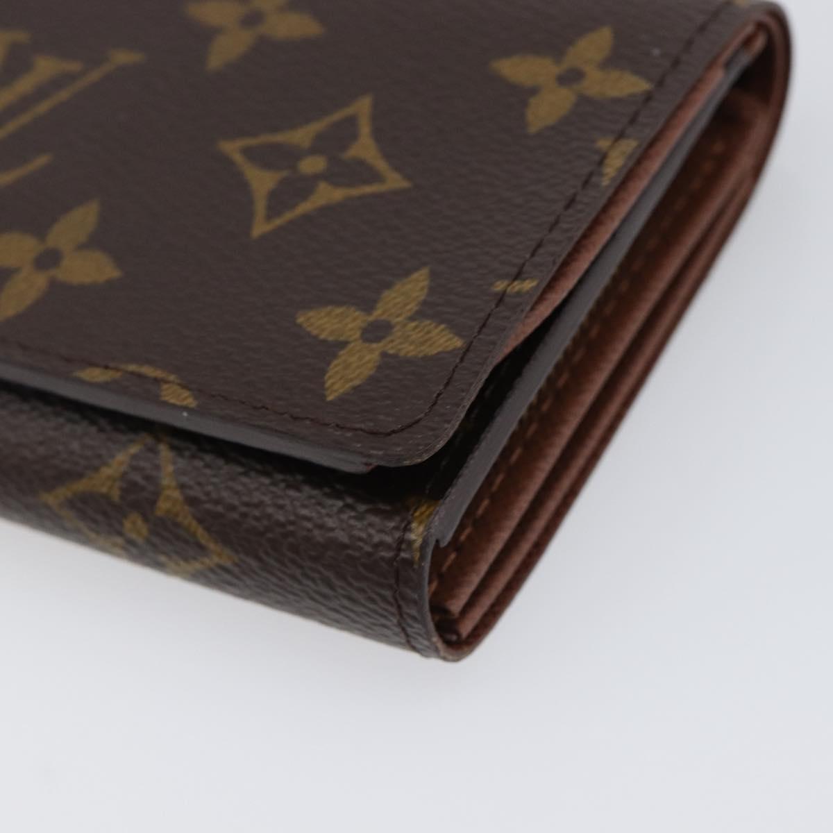 LOUIS VUITTON Porte Monnaie Billets Tresor Wallet M61730 LV Auth am12559V