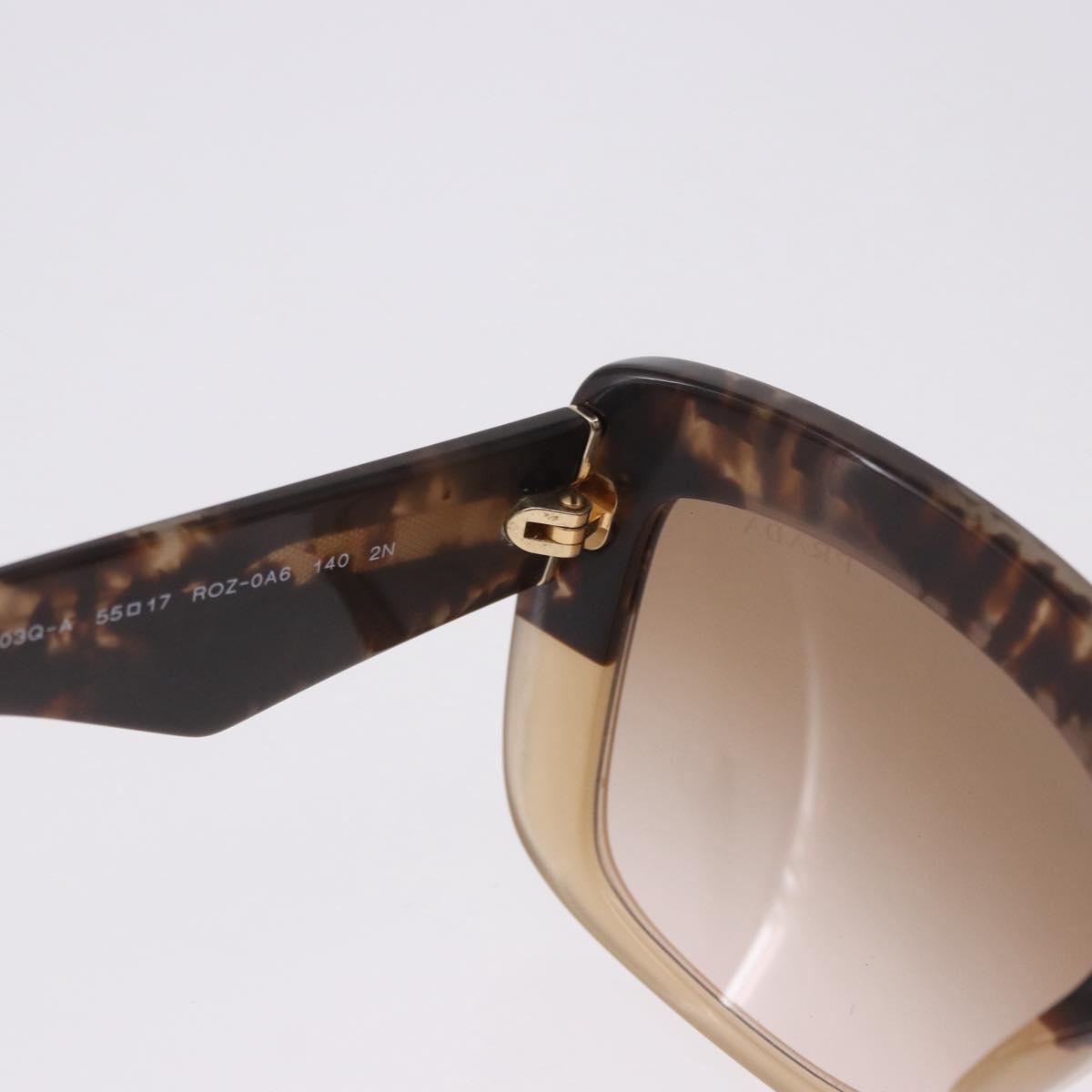 PRADA Sunglasses plastic Brown CC Auth am12589V