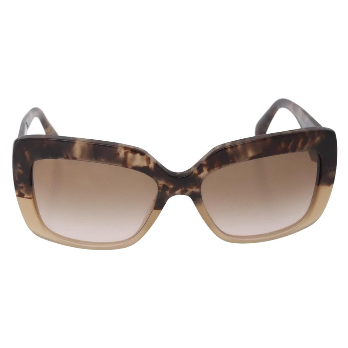 PRADA Sunglasses plastic Brown CC Auth am12589V