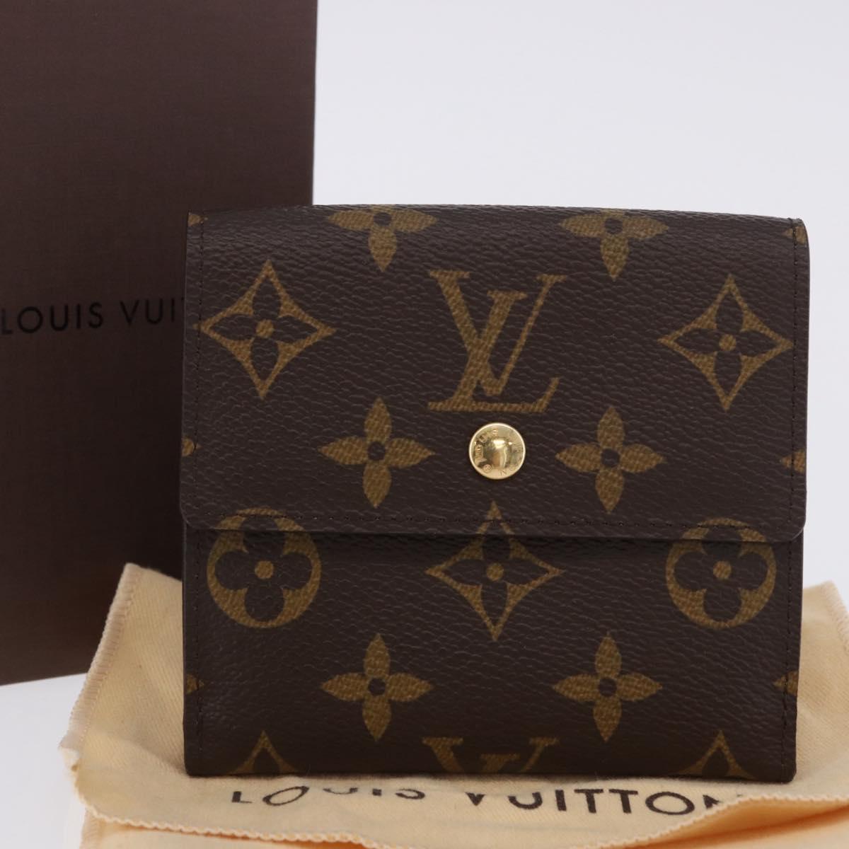 LOUIS VUITTON Monogram Portefeuille Elise Trifold Wallet M61654 LV Auth am12590V