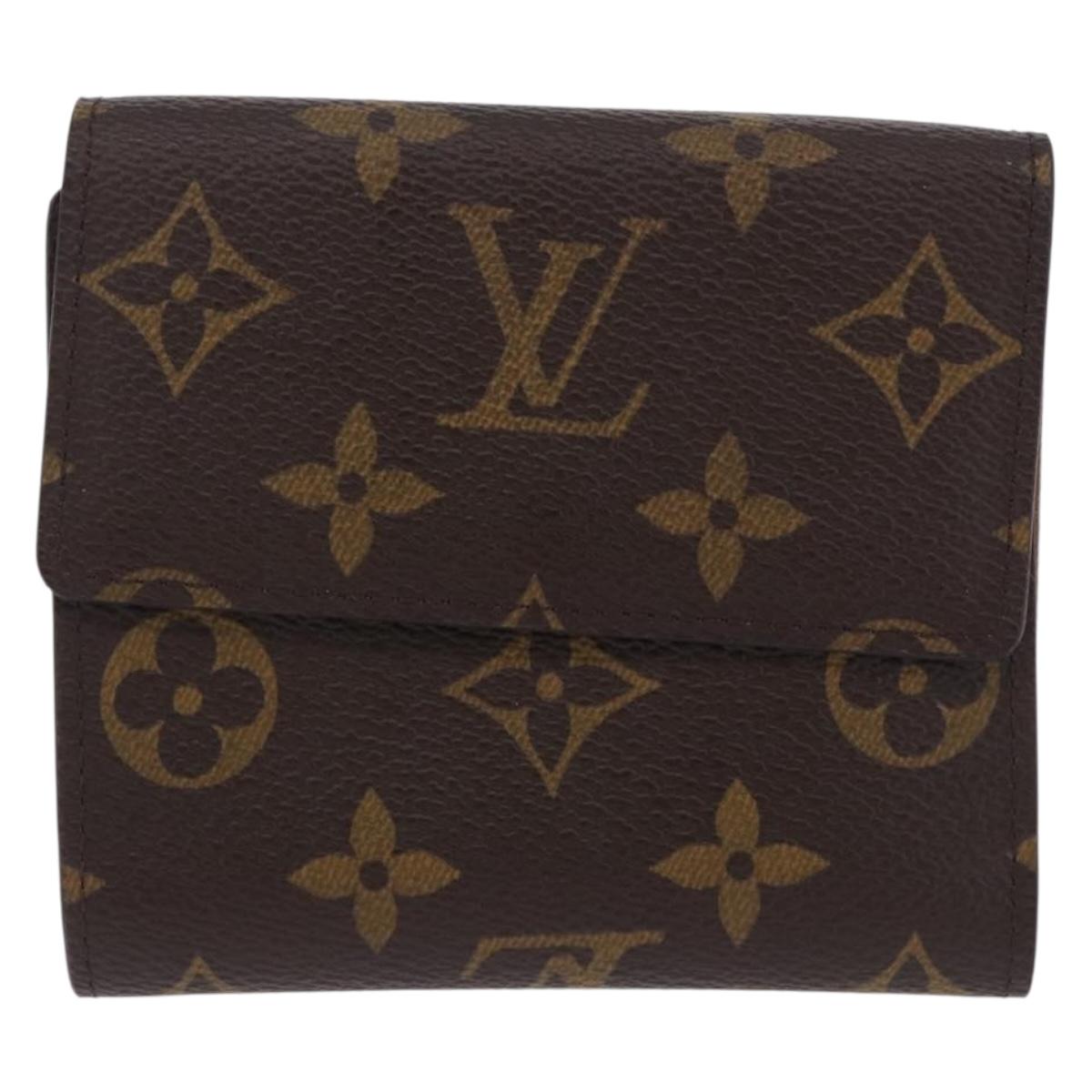 LOUIS VUITTON Monogram Portefeuille Elise Trifold Wallet M61654 LV Auth am12590V