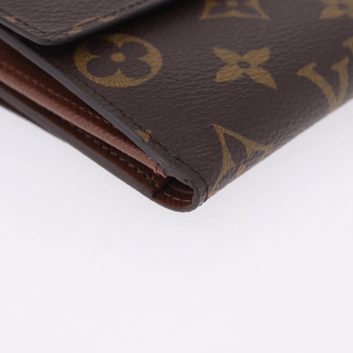 LOUIS VUITTON Monogram Portefeuille Elise Trifold Wallet M61654 LV Auth am12590V
