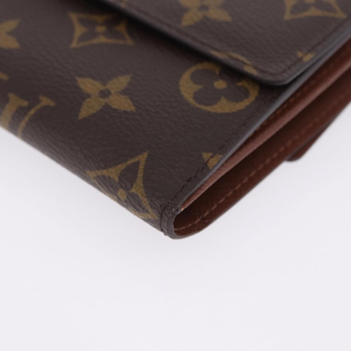 LOUIS VUITTON Monogram Portefeuille Elise Trifold Wallet M61654 LV Auth am12590V