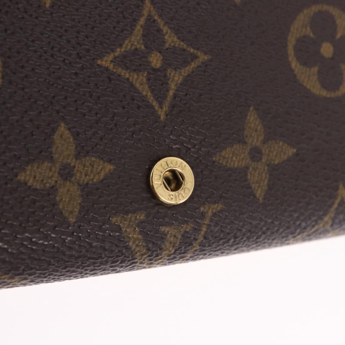 LOUIS VUITTON Porte Monnaie Billets Tresor Wallet M61730 LV Auth am12591V