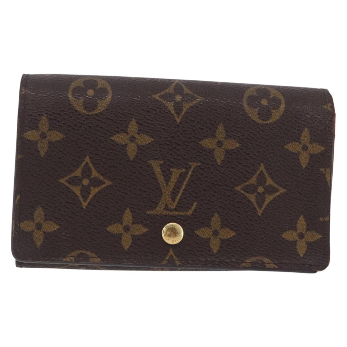 LOUIS VUITTON Porte Monnaie Billets Tresor Wallet M61730 LV Auth am12591V