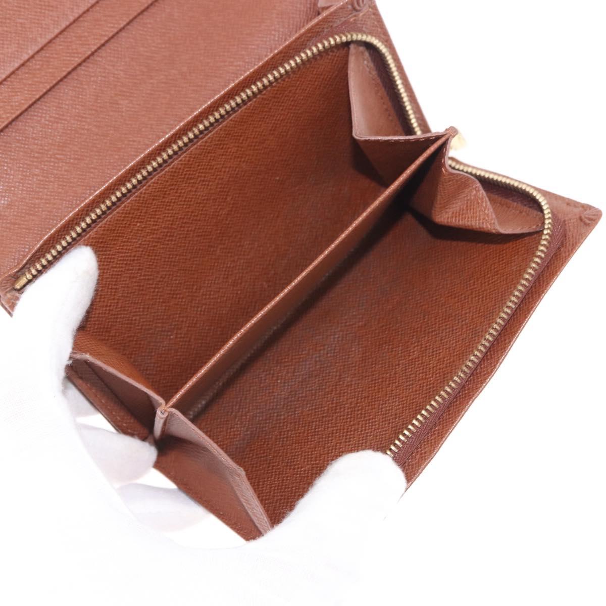 LOUIS VUITTON Porte Monnaie Billets Tresor Wallet M61730 LV Auth am12591V