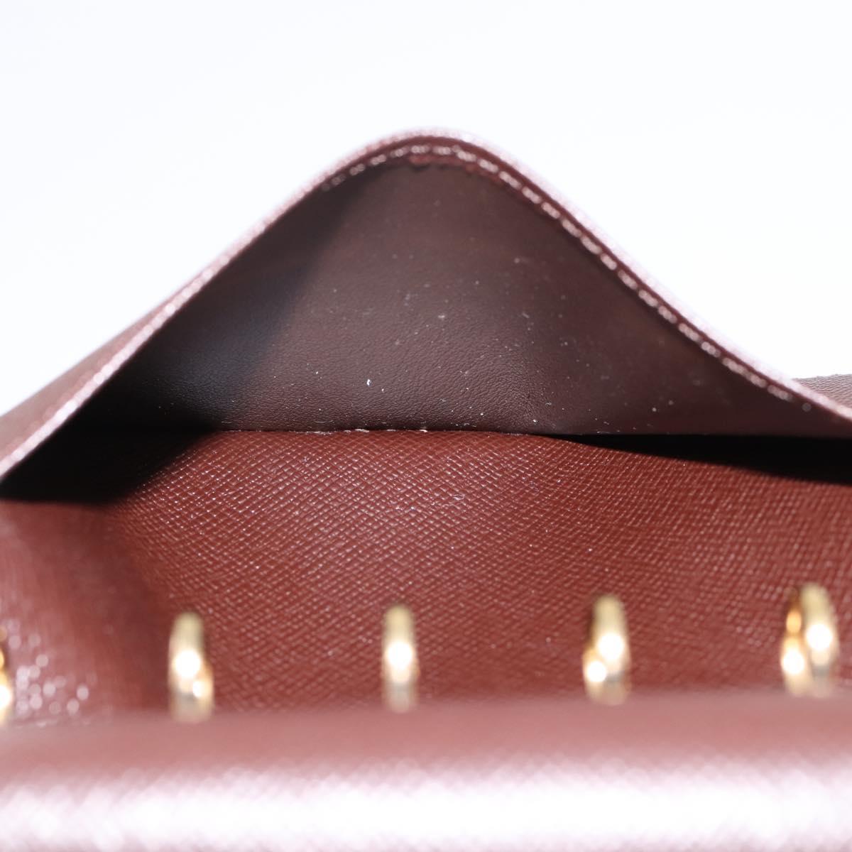 LOUIS VUITTON Damier Ebene Agenda PM Day Planner Cover R20700 LV Auth am12596V