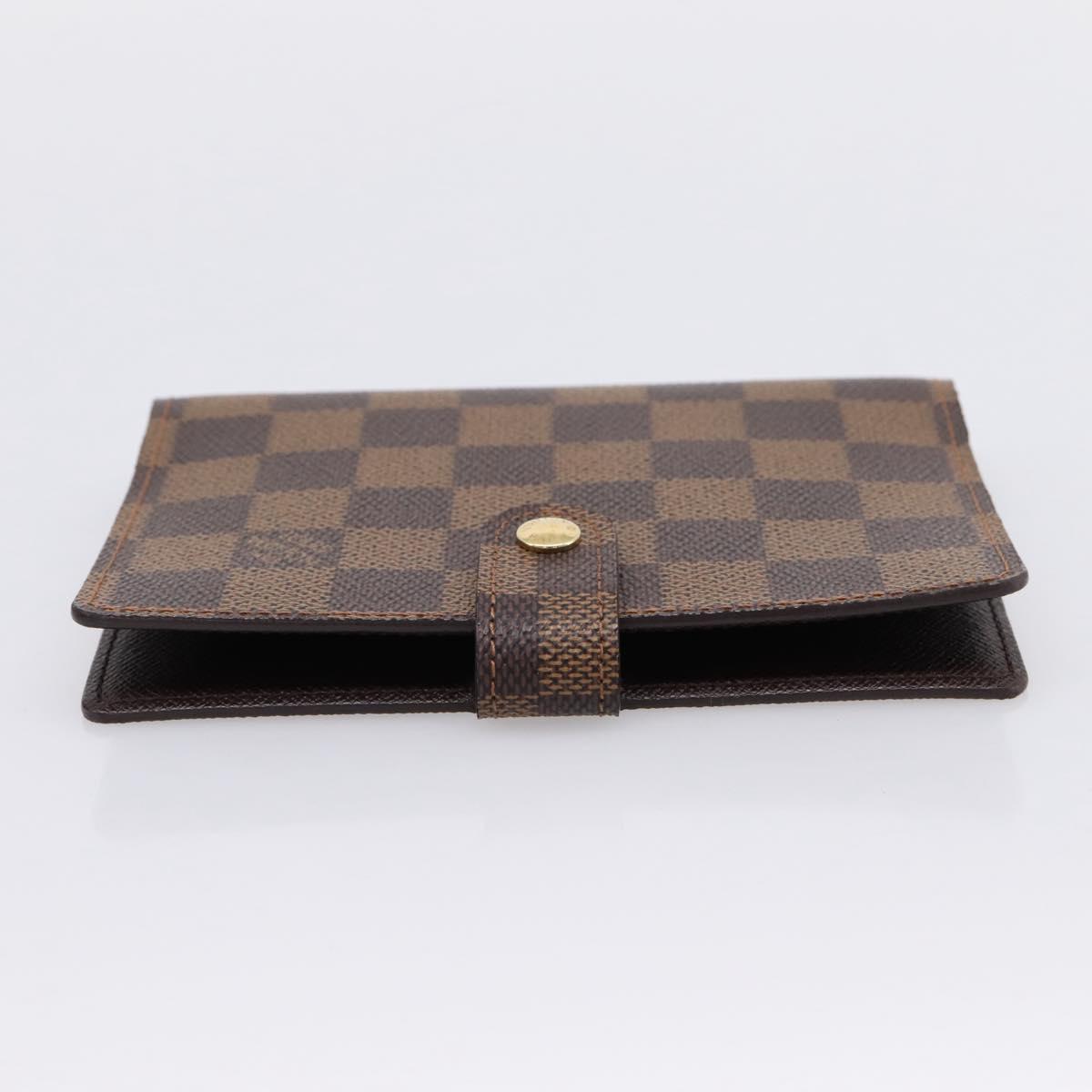 LOUIS VUITTON Damier Ebene Agenda PM Day Planner Cover R20700 LV Auth am12596V